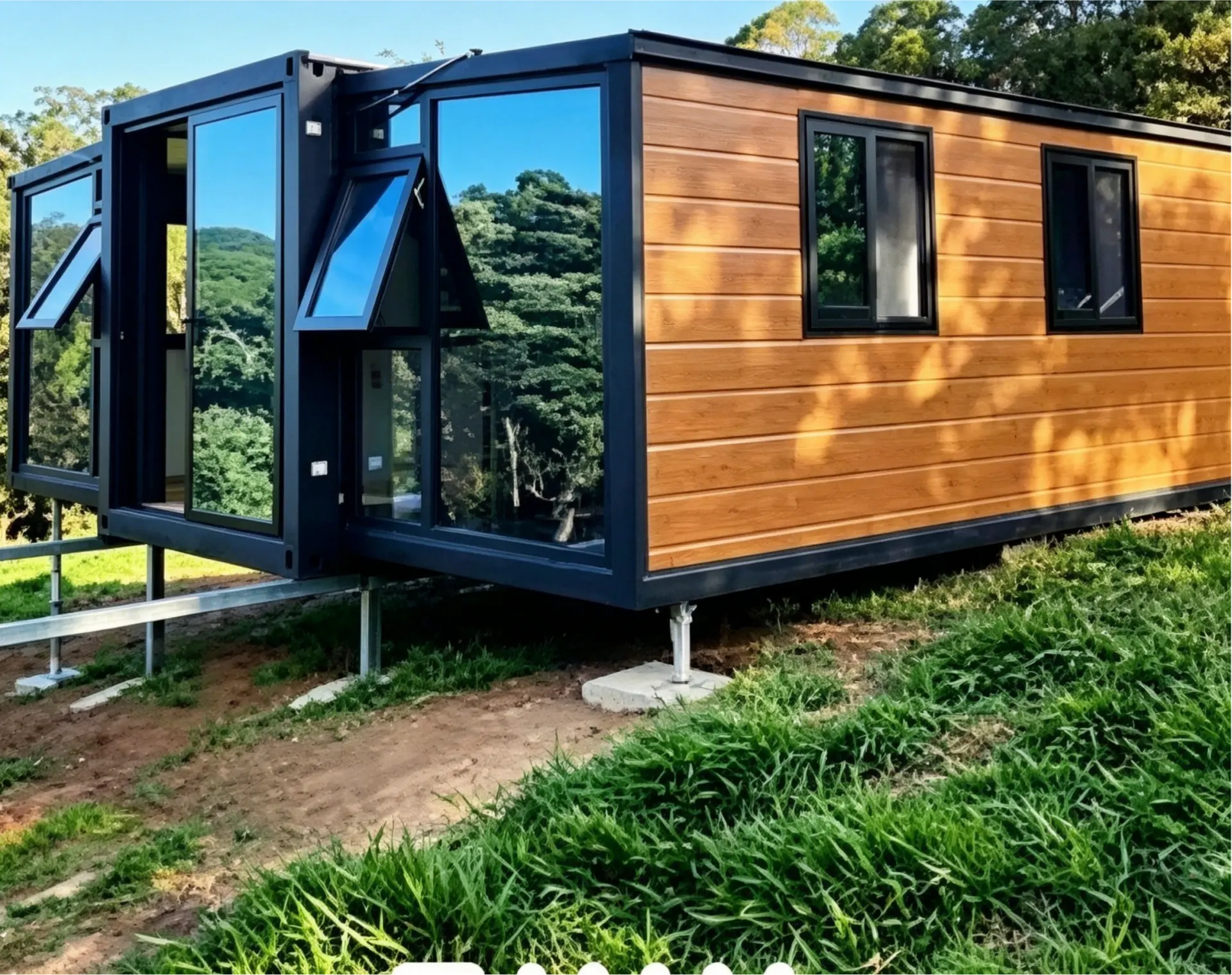 Installation solution for sloped house